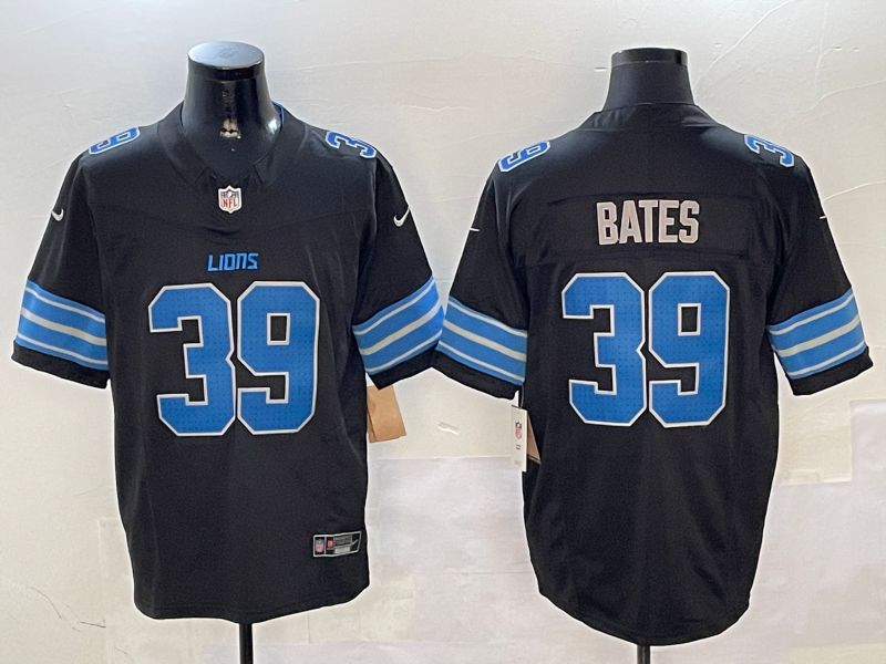 Men Detroit Lions 39 Bates Black three generations 2024 Nike Limited NFL Jersey style 0102